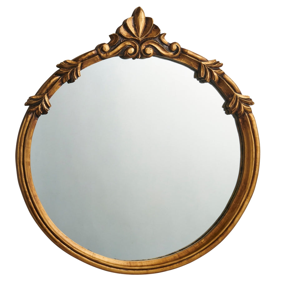 30.5" Round Bronze Medallion Mirror