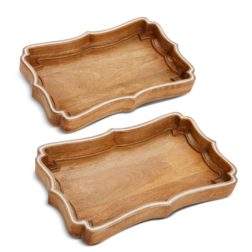 20.75" Medallion Shape Trays