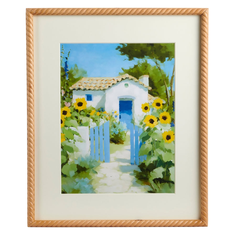23.5" Sunflower Cottage Wall Art