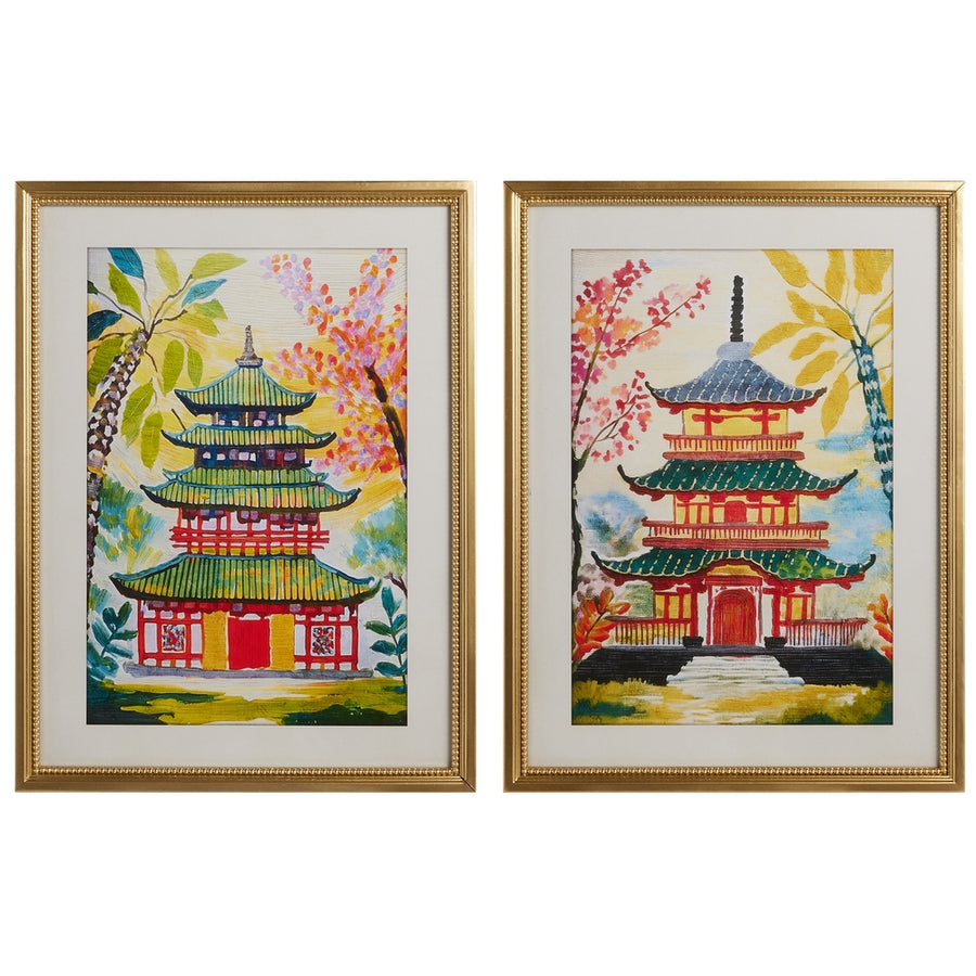 24" The Red Pavilion Wall Art