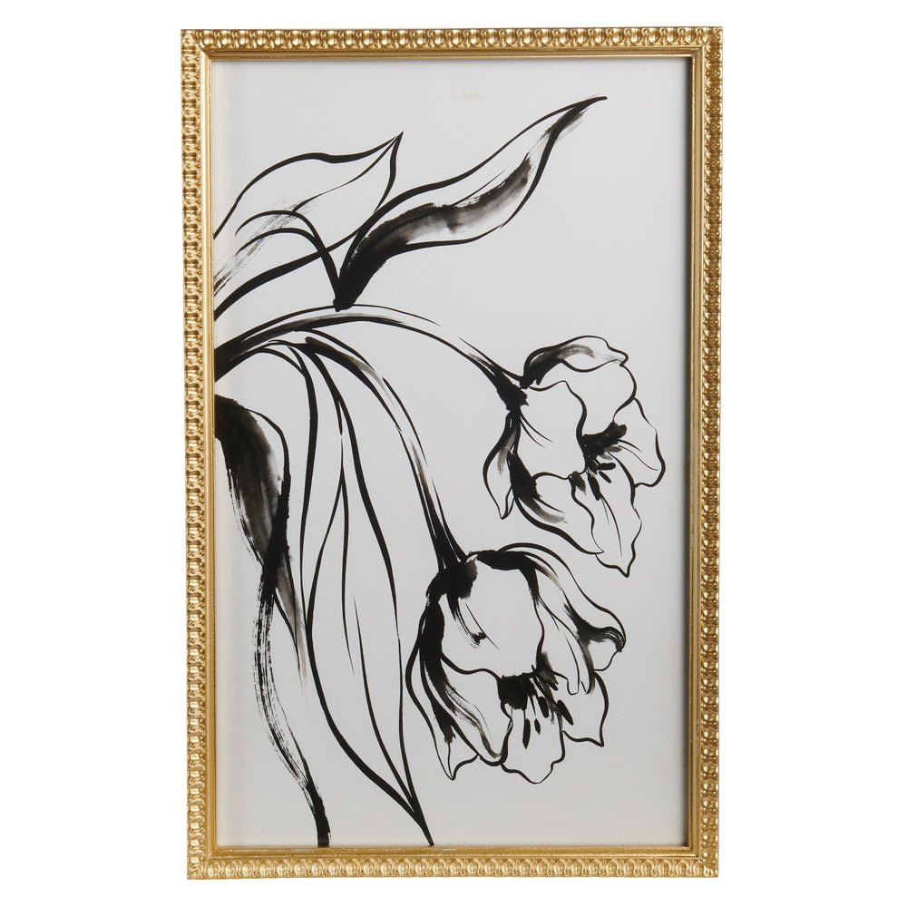 28" Ink Elegance Wall Art