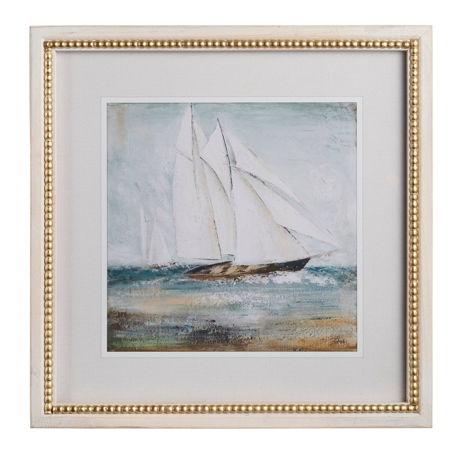 17.75" Serene Sails Wall Art