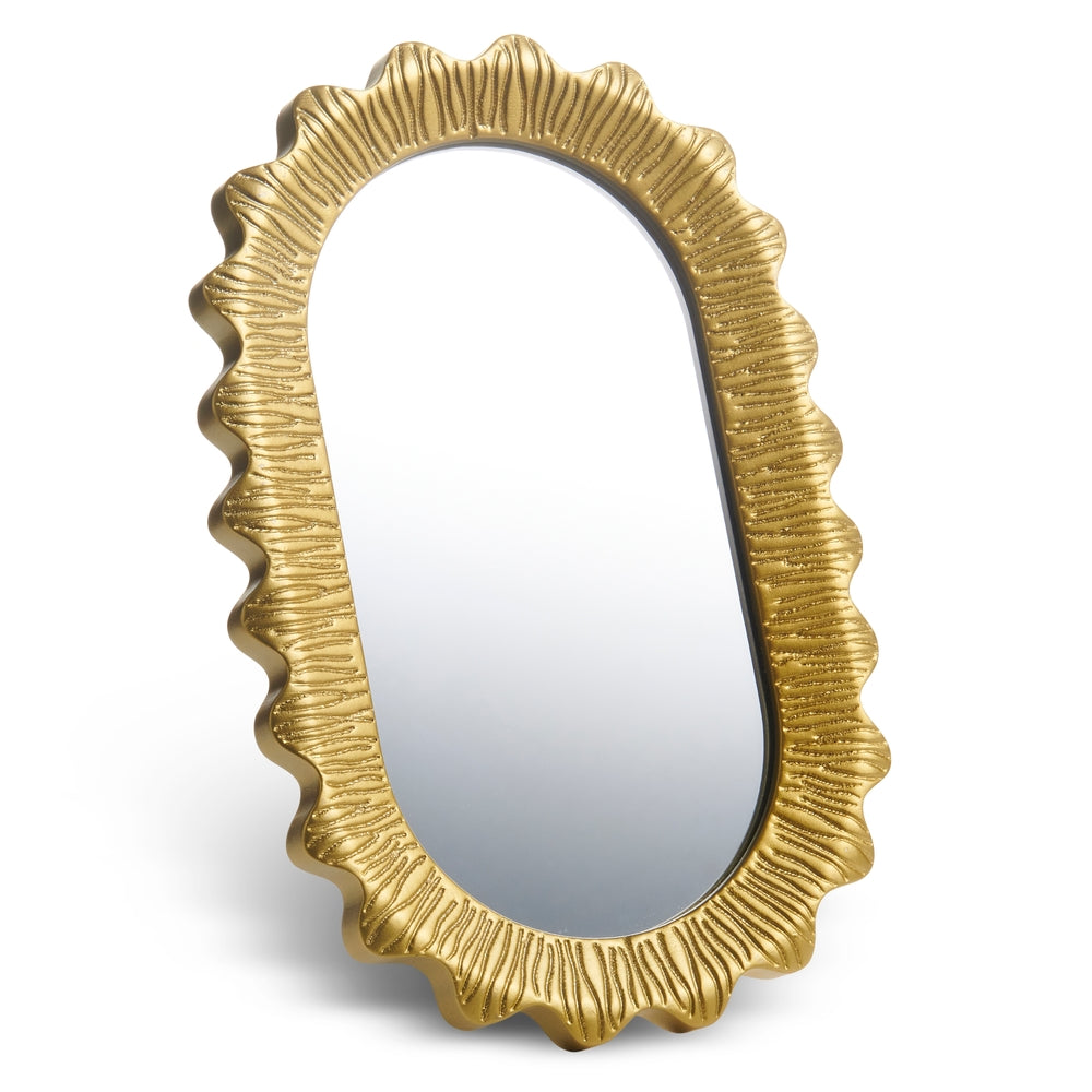 11.75" Gold Intricate mirror