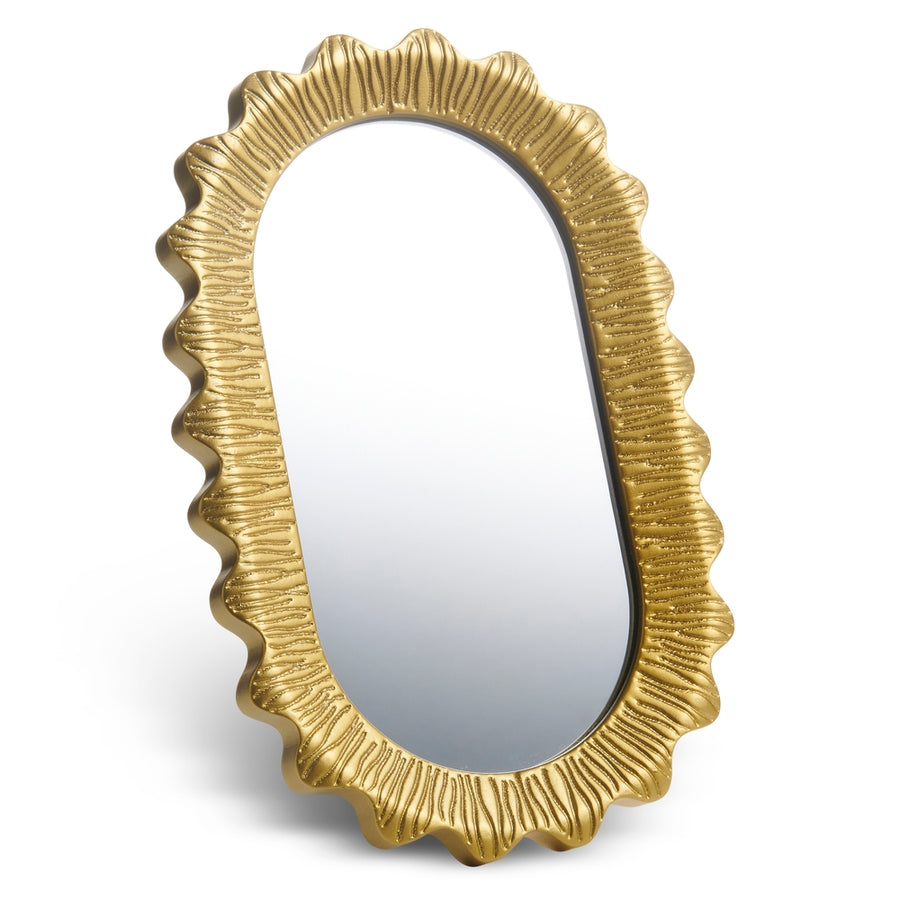 11.75" Gold Intricate mirror