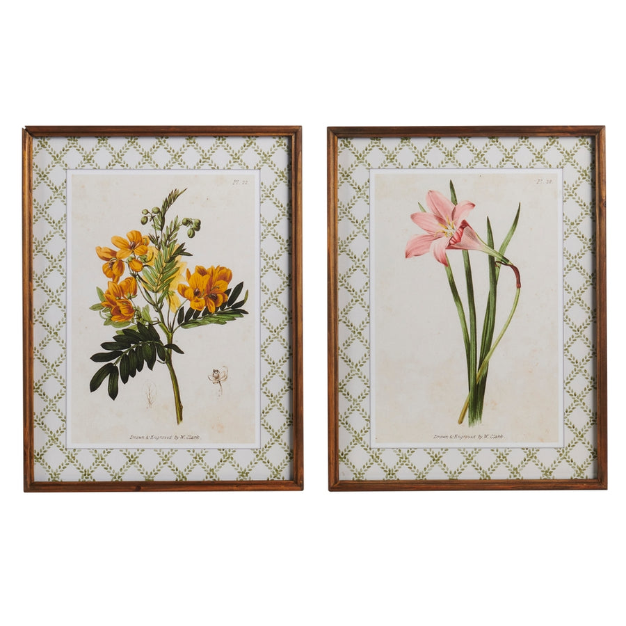 20.5" Assorted Flower Wall Art