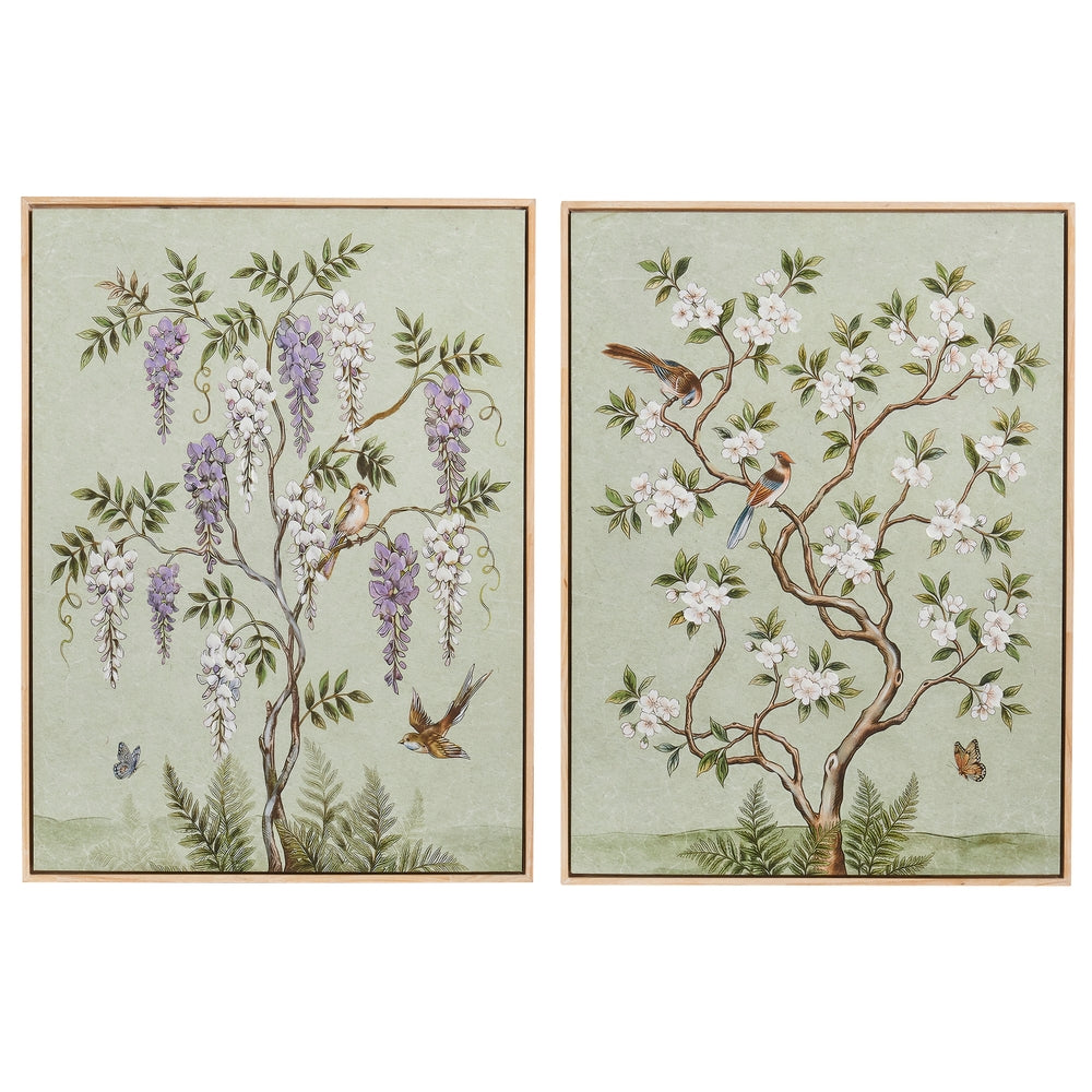 31.5" Green Flower Tree Wall Art