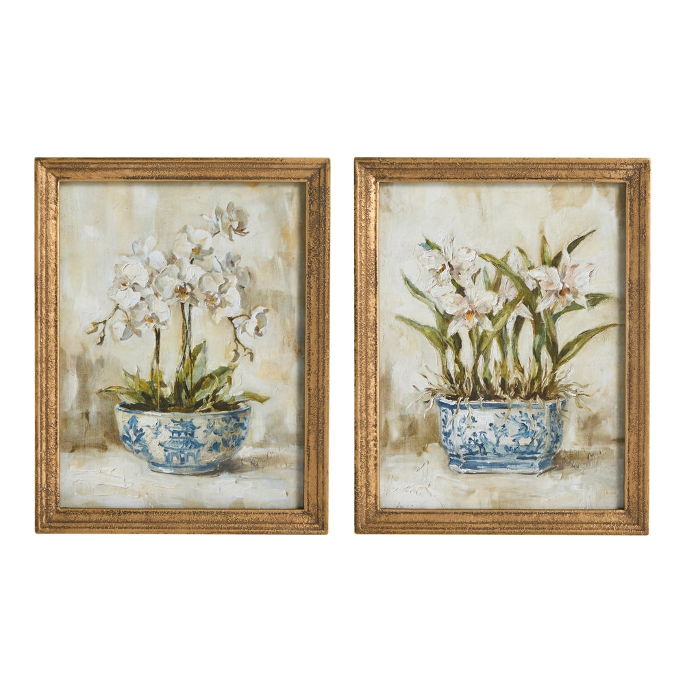 11" Chinosiere Flower Wall Art