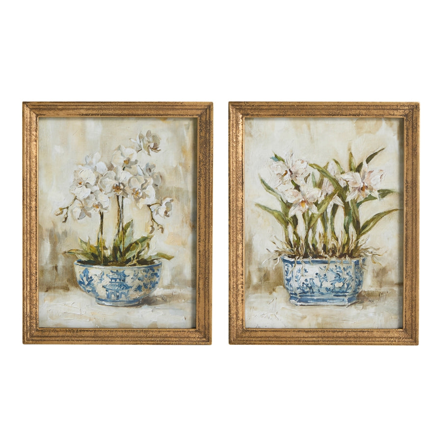 11" Chinosiere Flower Wall Art