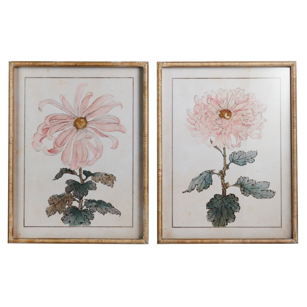 25.5" Pink Flower Wall Art
