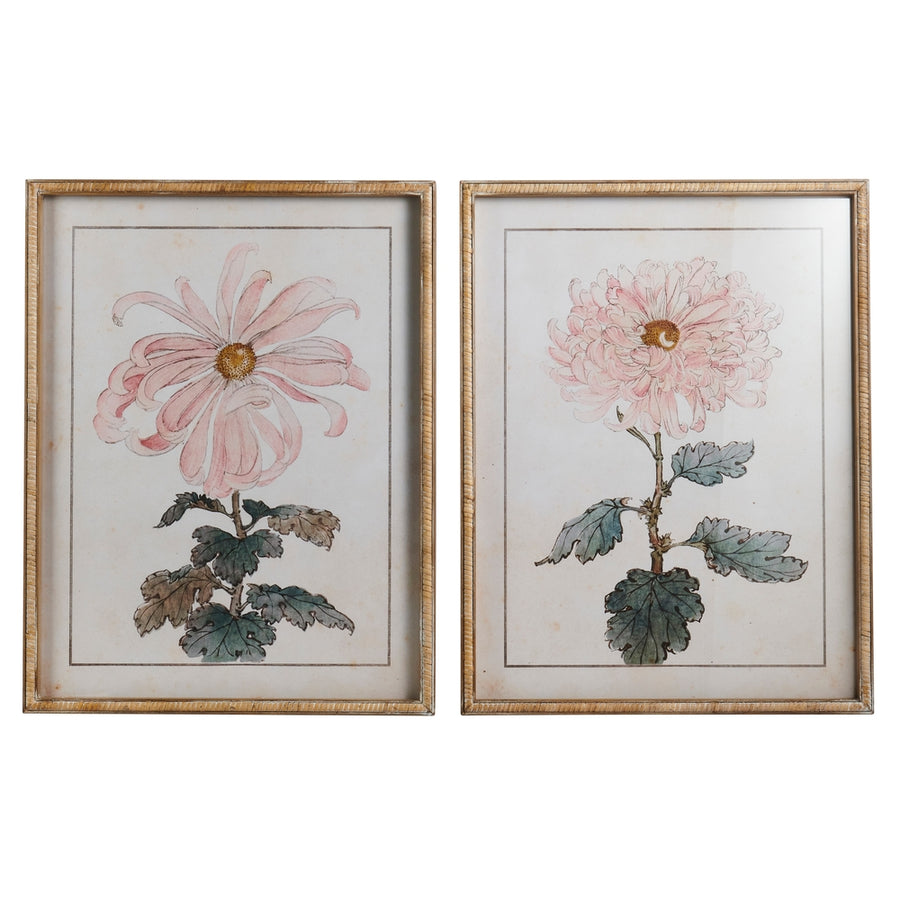 25.5" Pink Flower Wall Art