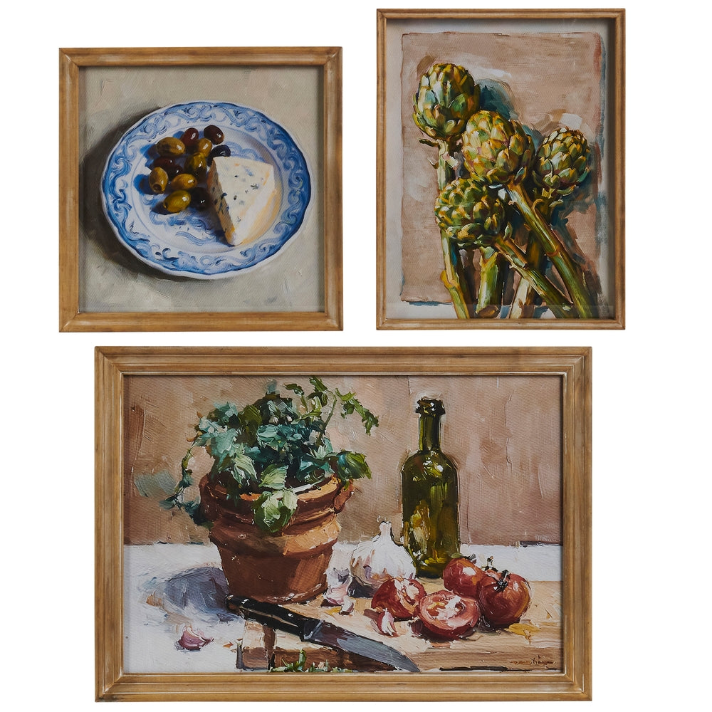 27.5" Plated Foods Wall Art