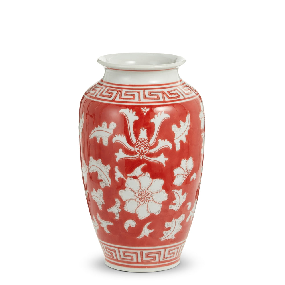 10" Carmine Red Vase