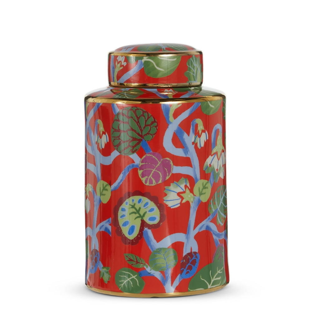 12" Imperial Garden Botanical Decorative Jar