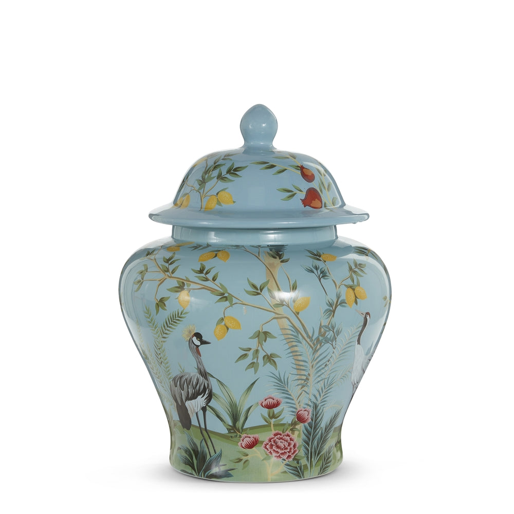15.75" Blue Citrus Jar