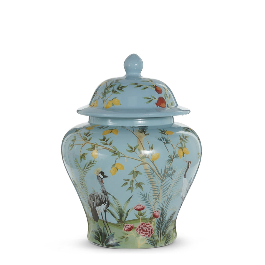 15.75" Blue Citrus Jar