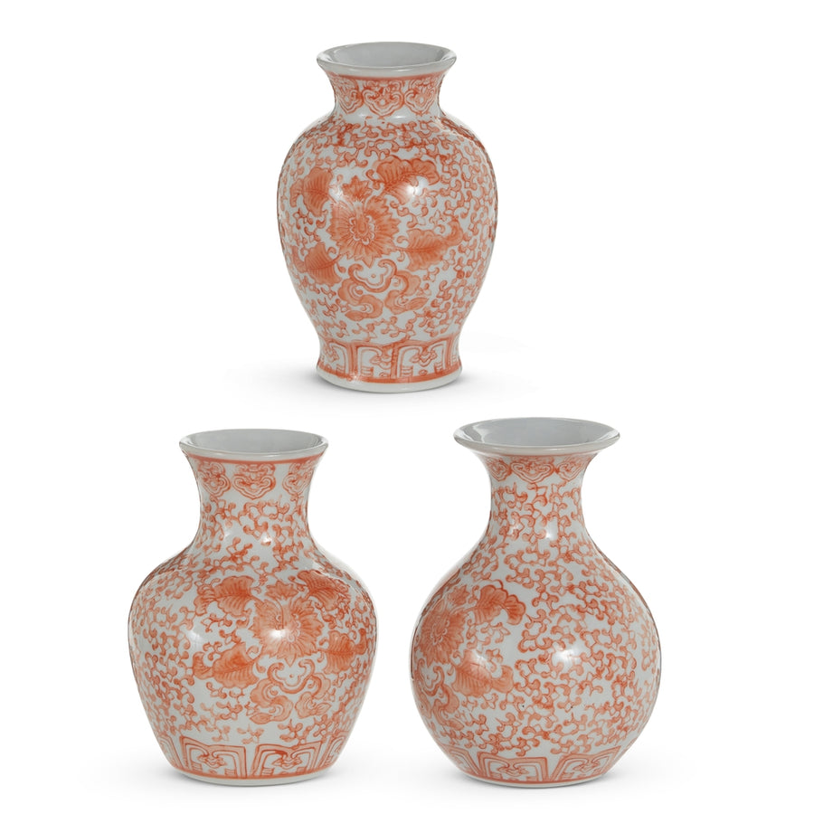 6.25" Orange Bud Vases