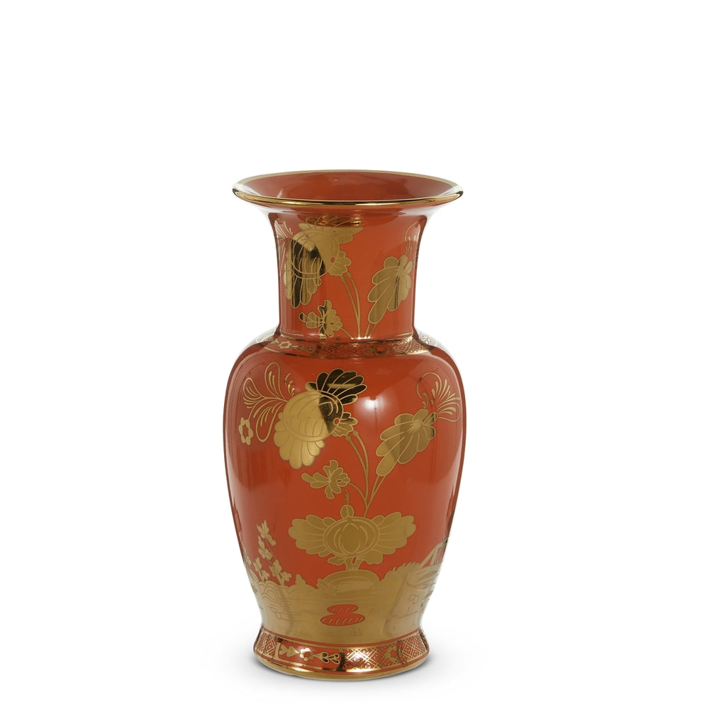 12" Orange Vase