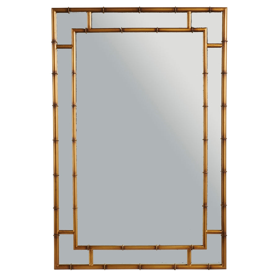 36" Gold Bamboo Mirror
