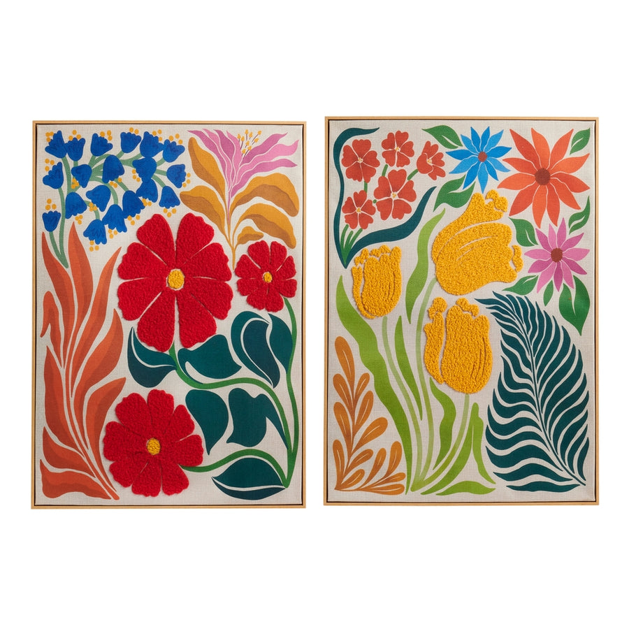 28" Folk Botanica Wall Art