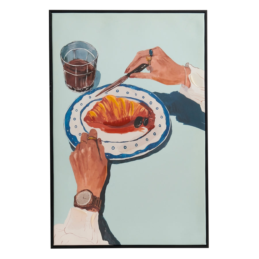 24" Croissant Please Wall Art
