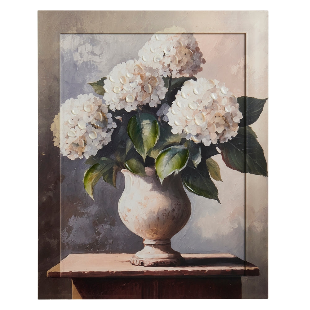 19.75" Classic Garden Hydrangeas Wall Art