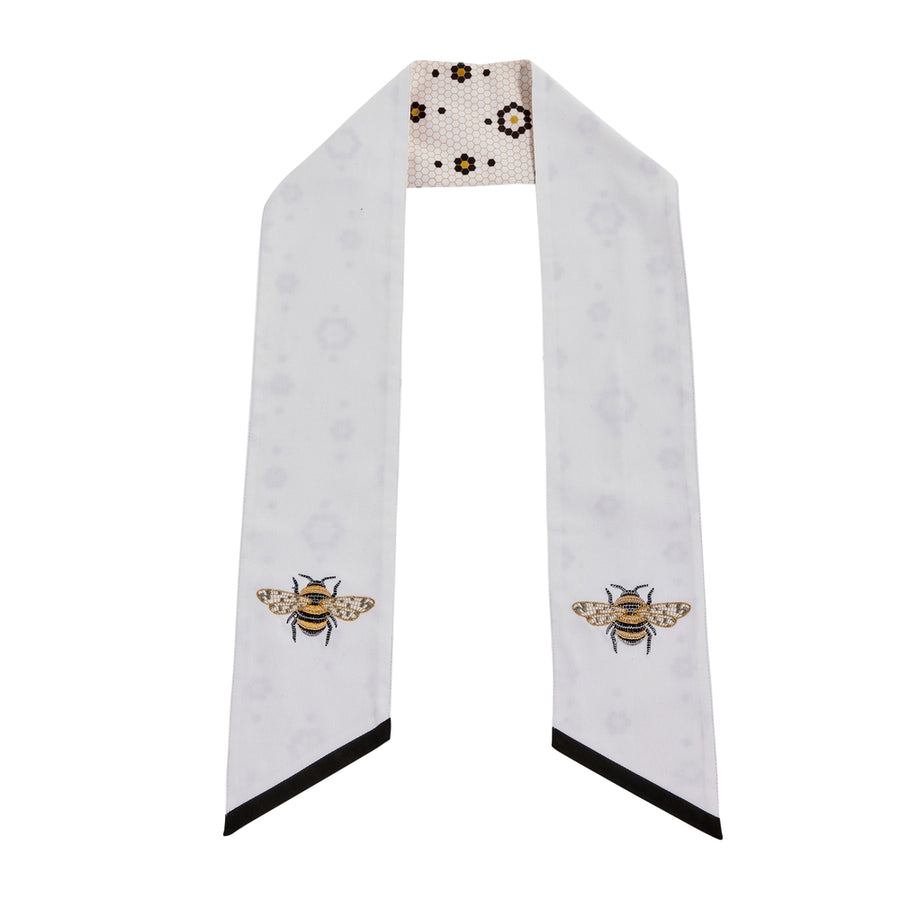 60" Mosaic Tile Bee Wreath Sash
