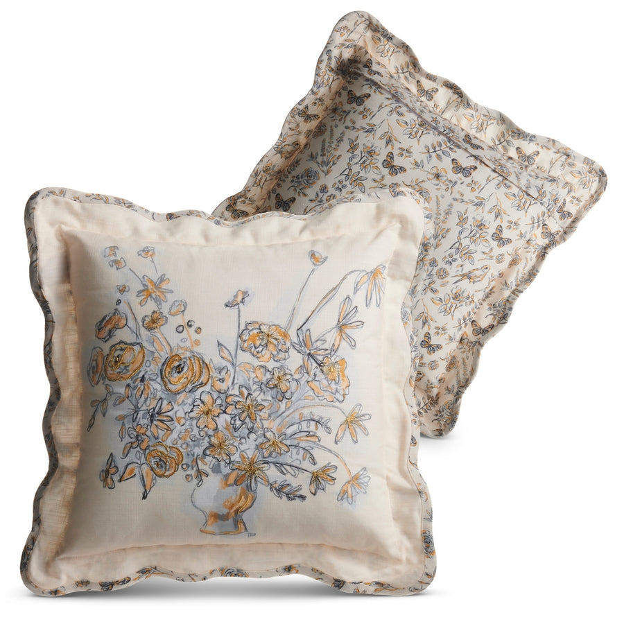 17" Still Life Bouquet Pillow