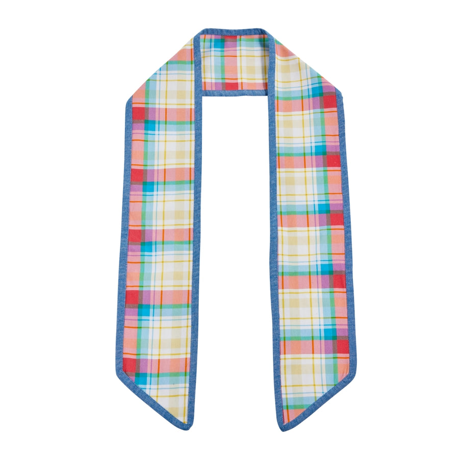 60" Madras Plaid Wreath Sash