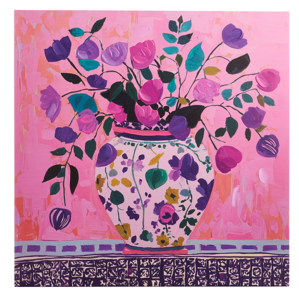 23.75" Petals Against Blush Wall Art
