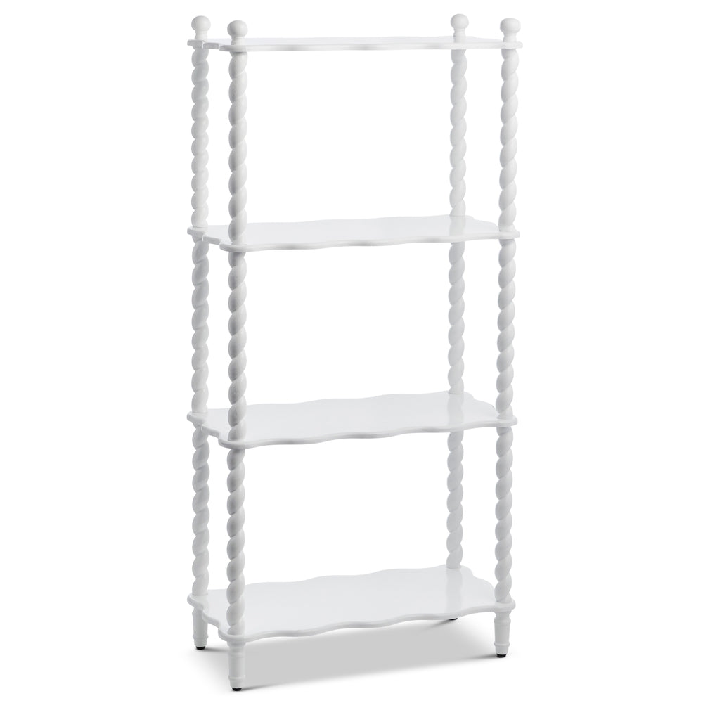 49" White Swirl Shelf