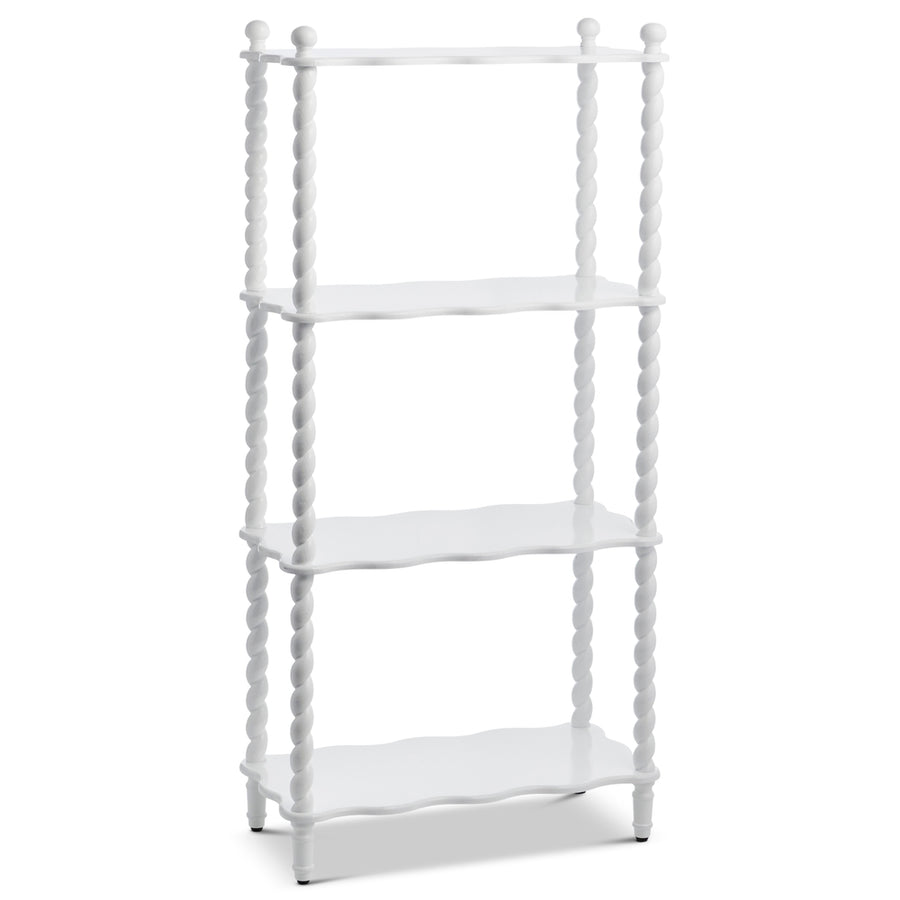 49" White Swirl Shelf