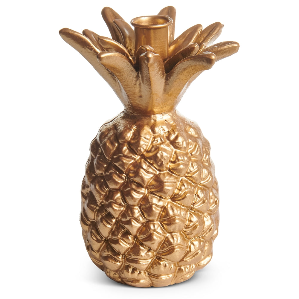 7" Gold Pineapple Candle Holder