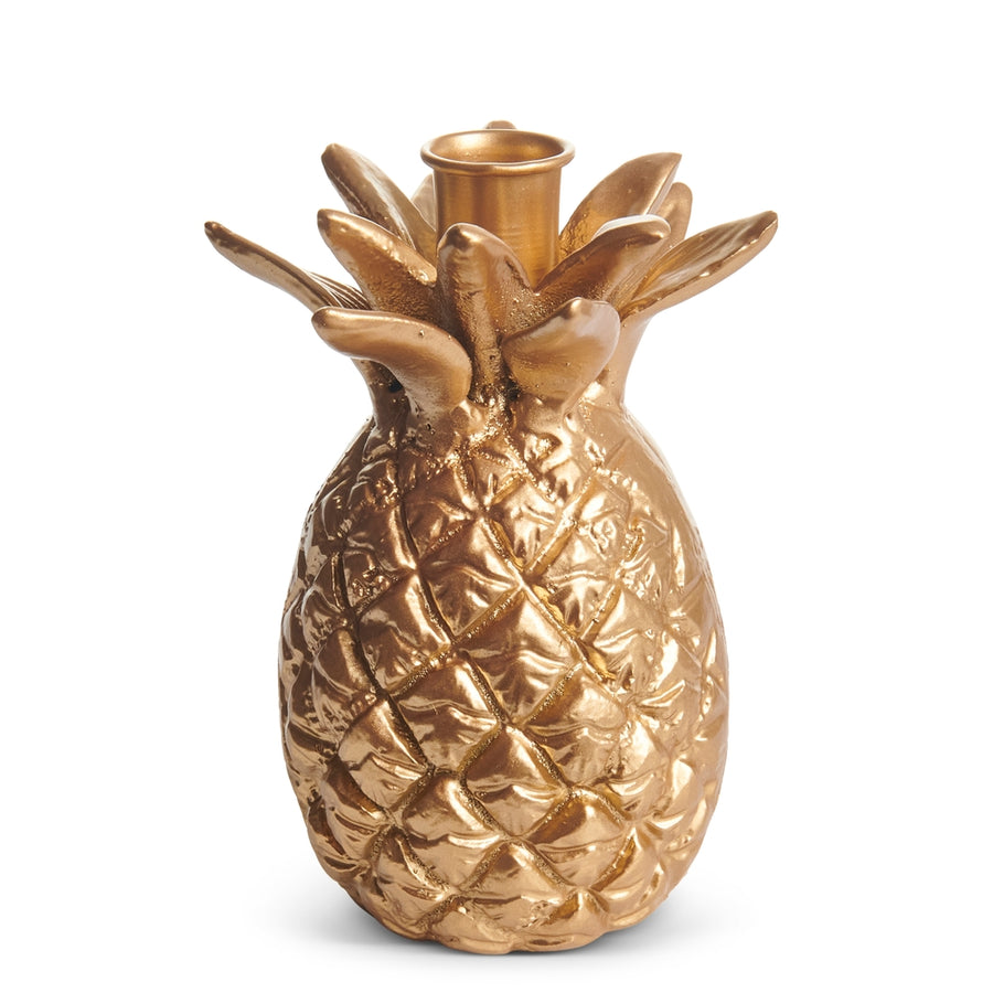 6" Gold Pineapple Candle Holder