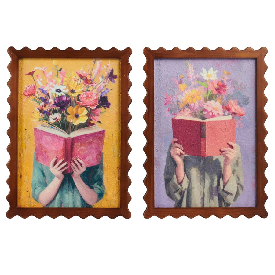 21" Magic Between the Pages Scalloped Wall Art