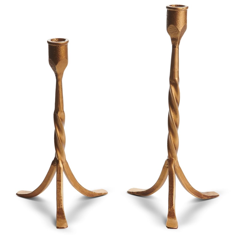 11.75" Twisted Candlesticks
