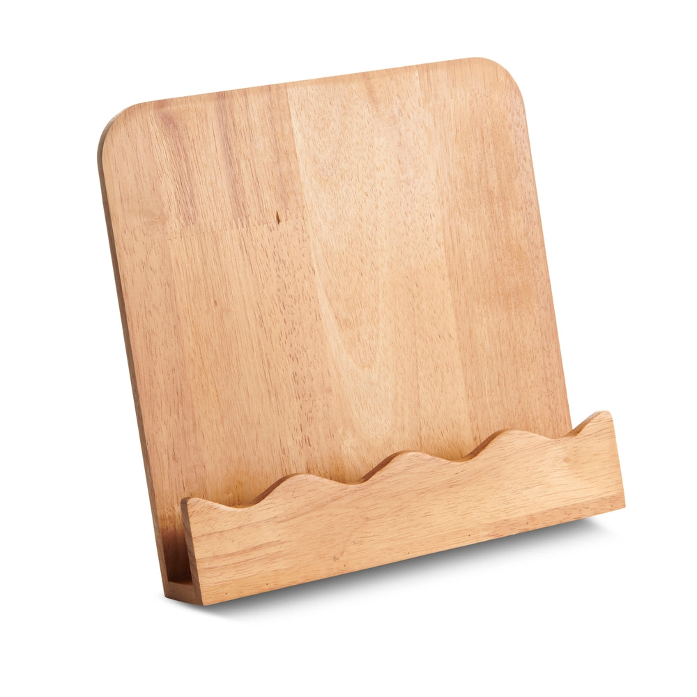 10" Scalloped Wood Cookbook Stand
