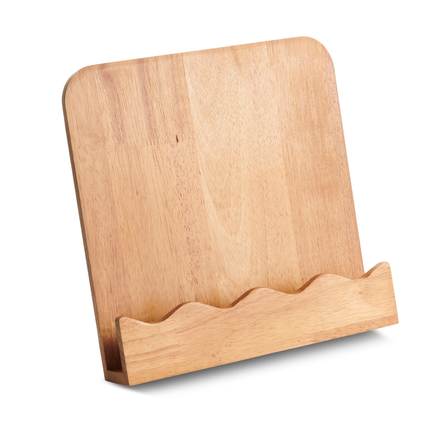 10" Scalloped Wood Cookbook Stand