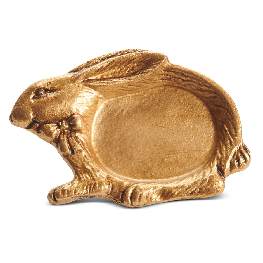 6" Gold Rabbit Tray