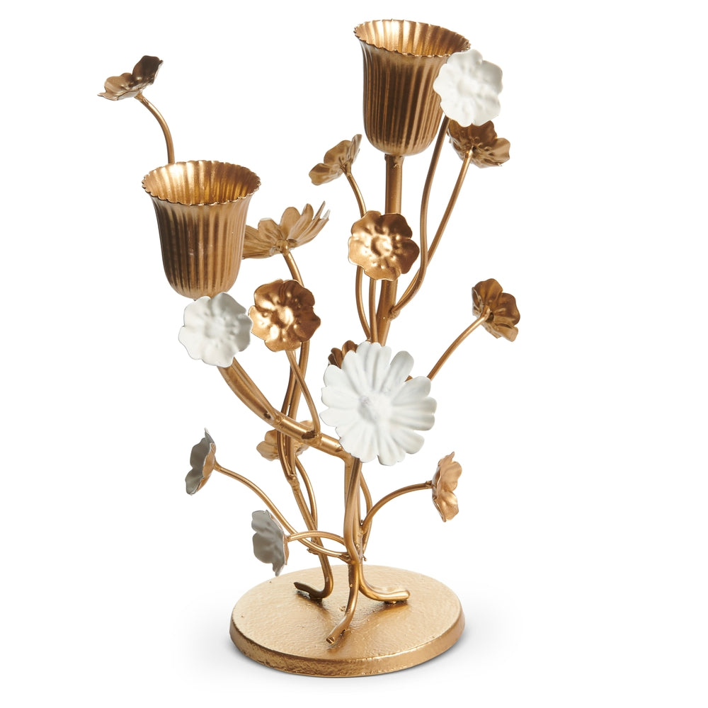9.25" Wildflower Candle Holder