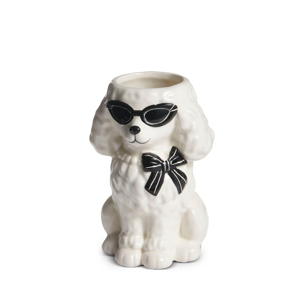 5" Chic Poodle Vase