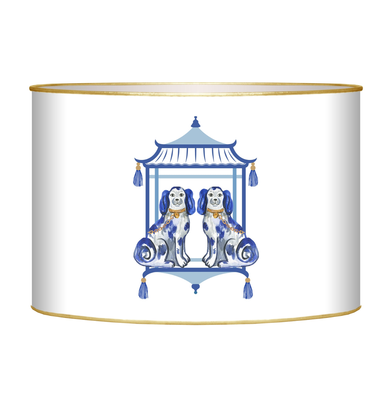 Imogene Staffordshire Dogs On White Letterbox