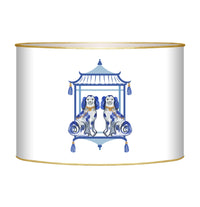 Imogene Staffordshire Dogs On White Letterbox