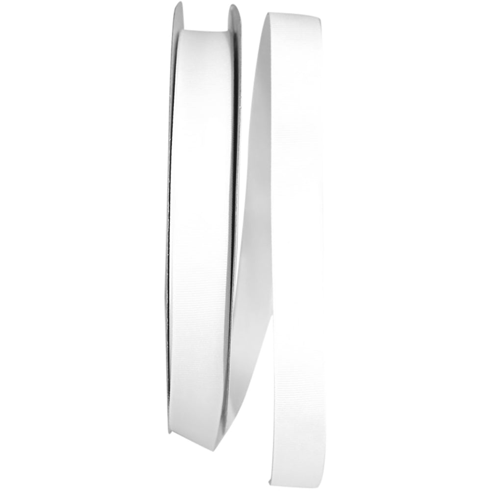 White 7 8 Inch Grosgrain Style Ribbon for Wreaths & Bows