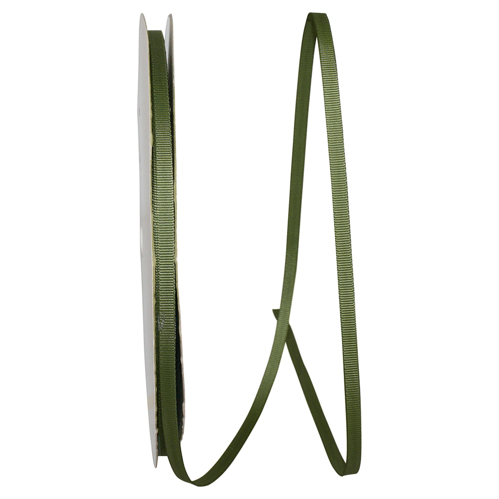 Moss 1 4 Inch Grosgrain Style Ribbon for Wreaths & Bows