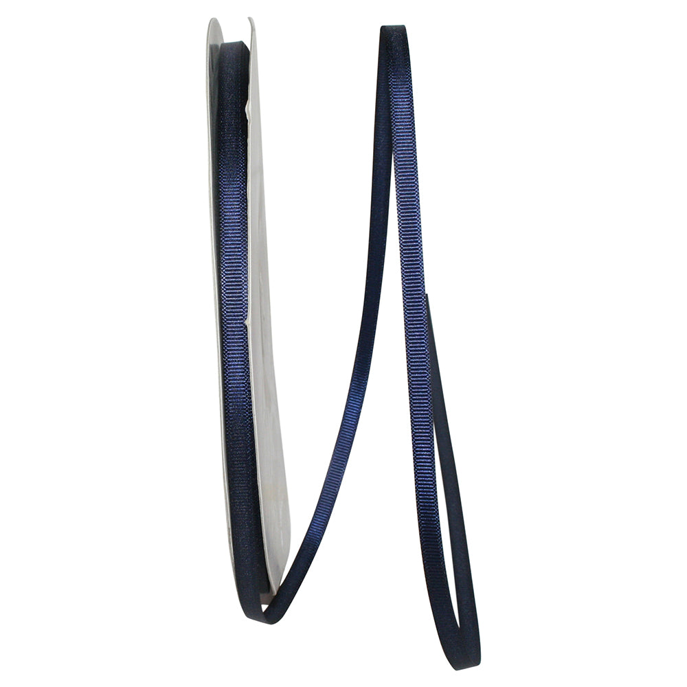Navy 1 4 Inch Grosgrain Style Ribbon for Wreaths & Bows