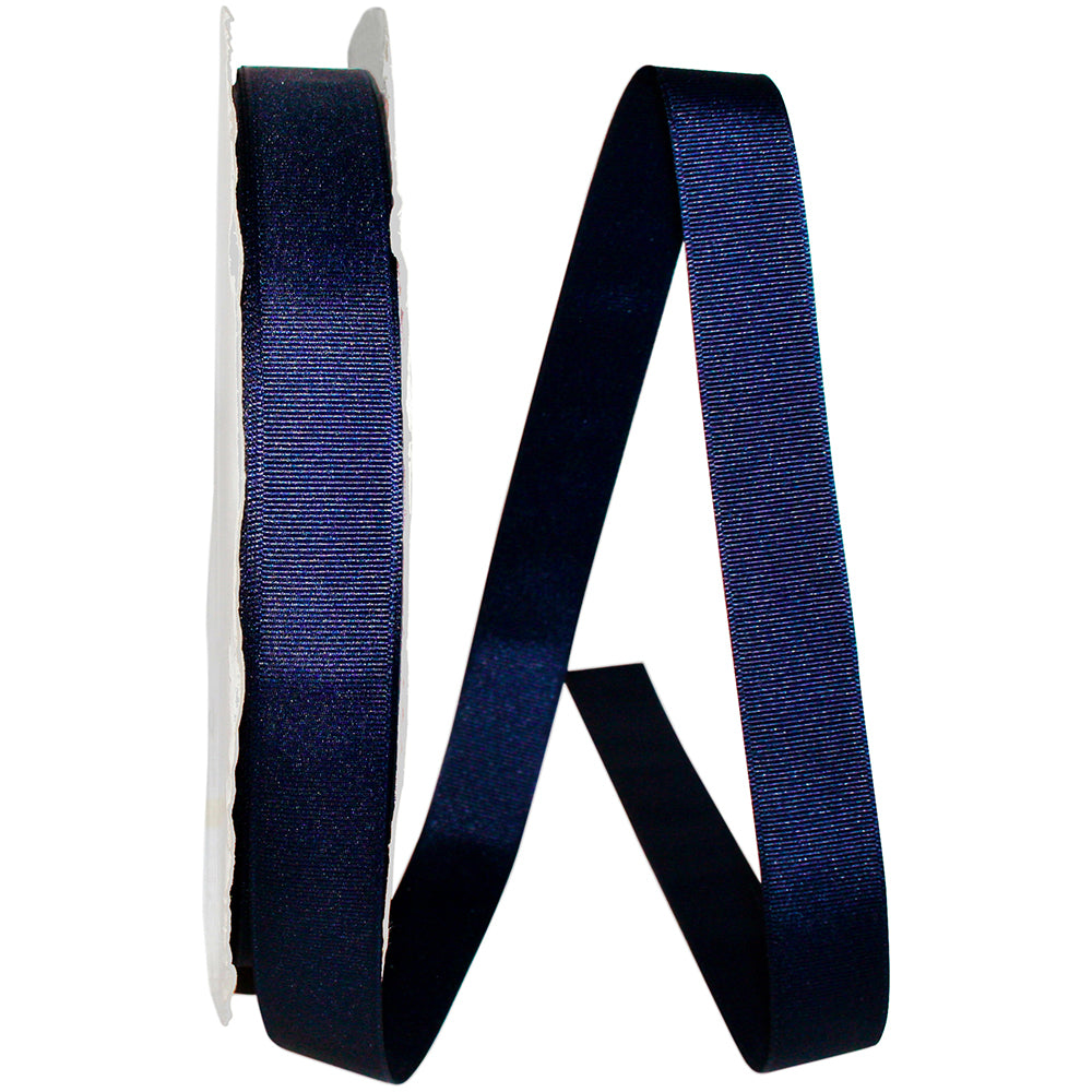 Navy 7 8 Inch Grosgrain Style Ribbon for Wreaths & Bows