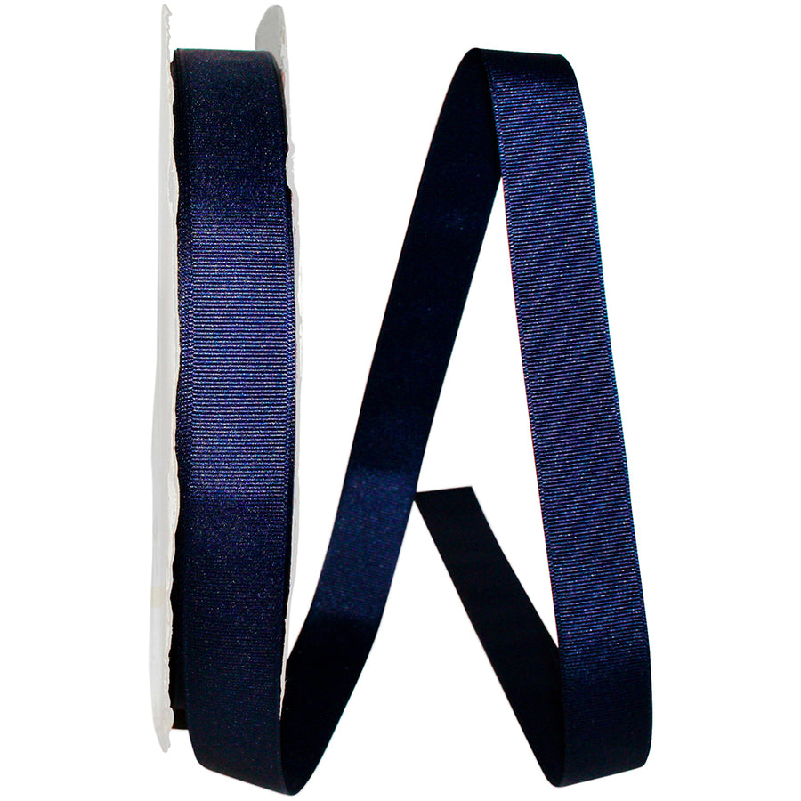 Navy 7 8 Inch Grosgrain Style Ribbon for Wreaths & Bows