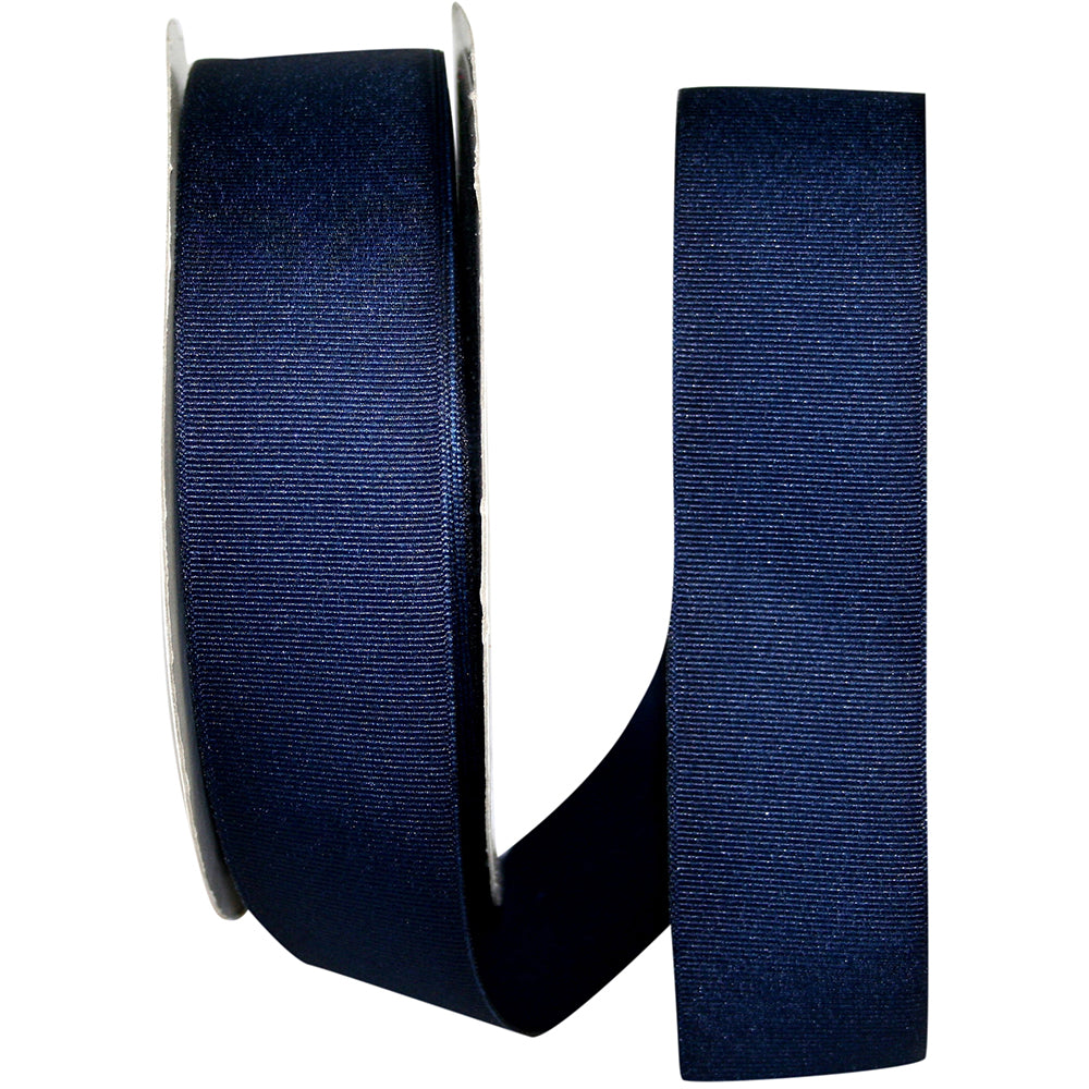 Navy 1-1 2 Inch Grosgrain Style Ribbon for Wreaths & Bows