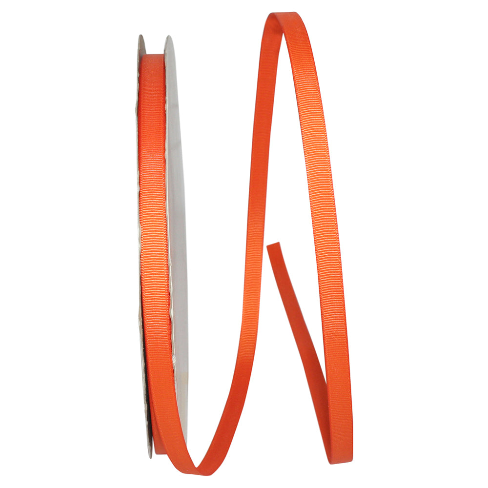Orange 3 8 Inch Grosgrain Style Ribbon for Wreaths & Bows