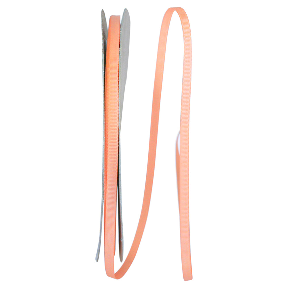 Peach 1 4 Inch Grosgrain Style Ribbon for Wreaths & Bows
